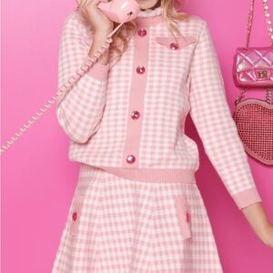 Lola + The Boys Pink Gingham Kids Matching Set